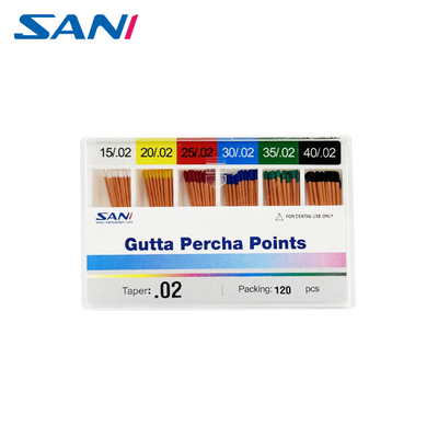Zębowy endodontolog Gutta Percha Points Taper 02/04/06/F1-F5
