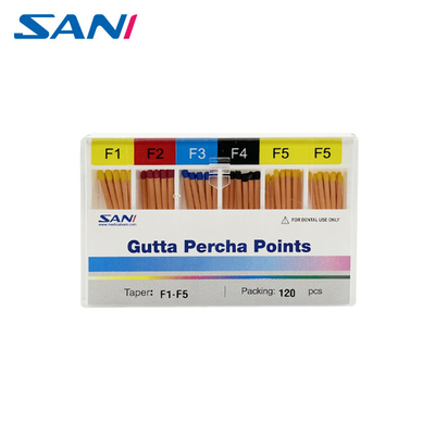 Stomatologiczny endodontolog Gutta Percha Points Taper 02/04/06/F1-F5 Z certyfikatem CE